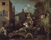 William Hogarth The auspices of the members of the election campaign oil painting on canvas